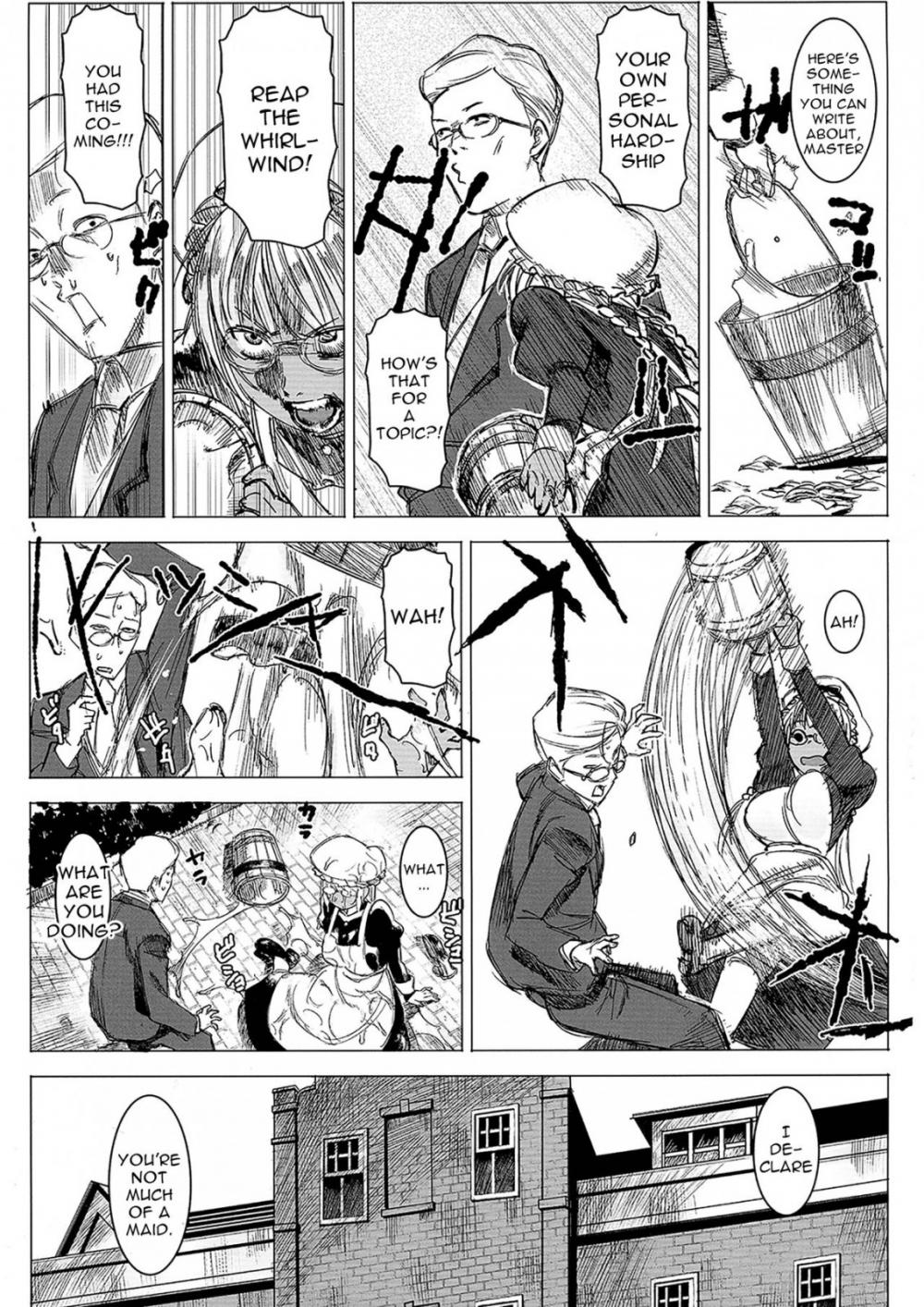 Hentai Manga Comic-Milk-spraying Creamy Brown Maid! Is She Stupid-Read-6